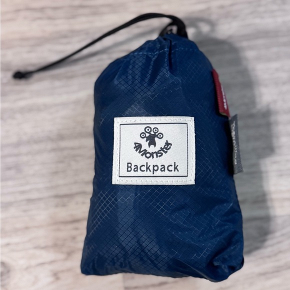 4Monster Teal Compact-able Backpack - Picture 5 of 5